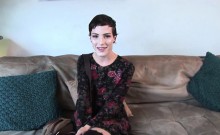 Stunning Trans Wanks Cock On Casting Couch