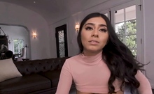 VR BANGERS Busty latina neighbor is ready for dick