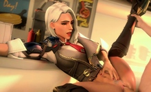 3D Sweet Ashe with Huge Perfect Boobs Fucks Collection