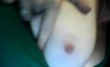 UK girl quick boob flash on webcam