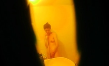Roommate Nadia before shower Hidden Cam