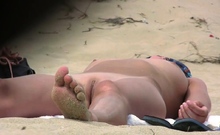 Amateur Nudist Milfs Tanning Naked Beach Voy HD SPycam