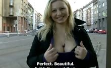 CZECH STREETS - Ilona takes cash for public sex
