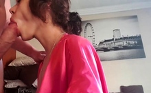 Girl getting deep throat facefucked and gags on the cock