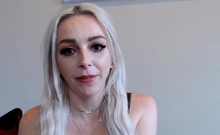 Skinny Blonde Wildly Fucks Her Hole