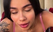 Hot amateur teen blowjob and facial HD video