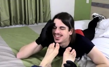 Fist gay view Sky also gets this crazy sub to adore his feet