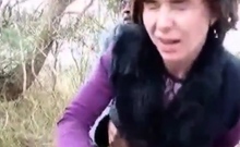 Sexy girl gets BBC Bred in the woods!