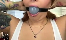 Ball gag with wrap