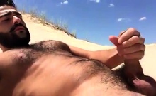 Greek Beach Jerk - Big Cock Hunk Outdoor Adventure