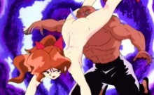 Redhead hentai gets worm inside her pussy
